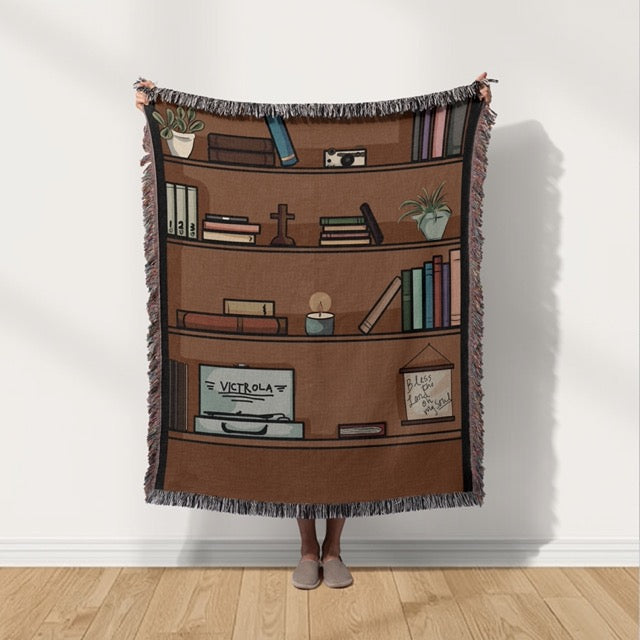 Personalized Christian Bookshelf Blanket