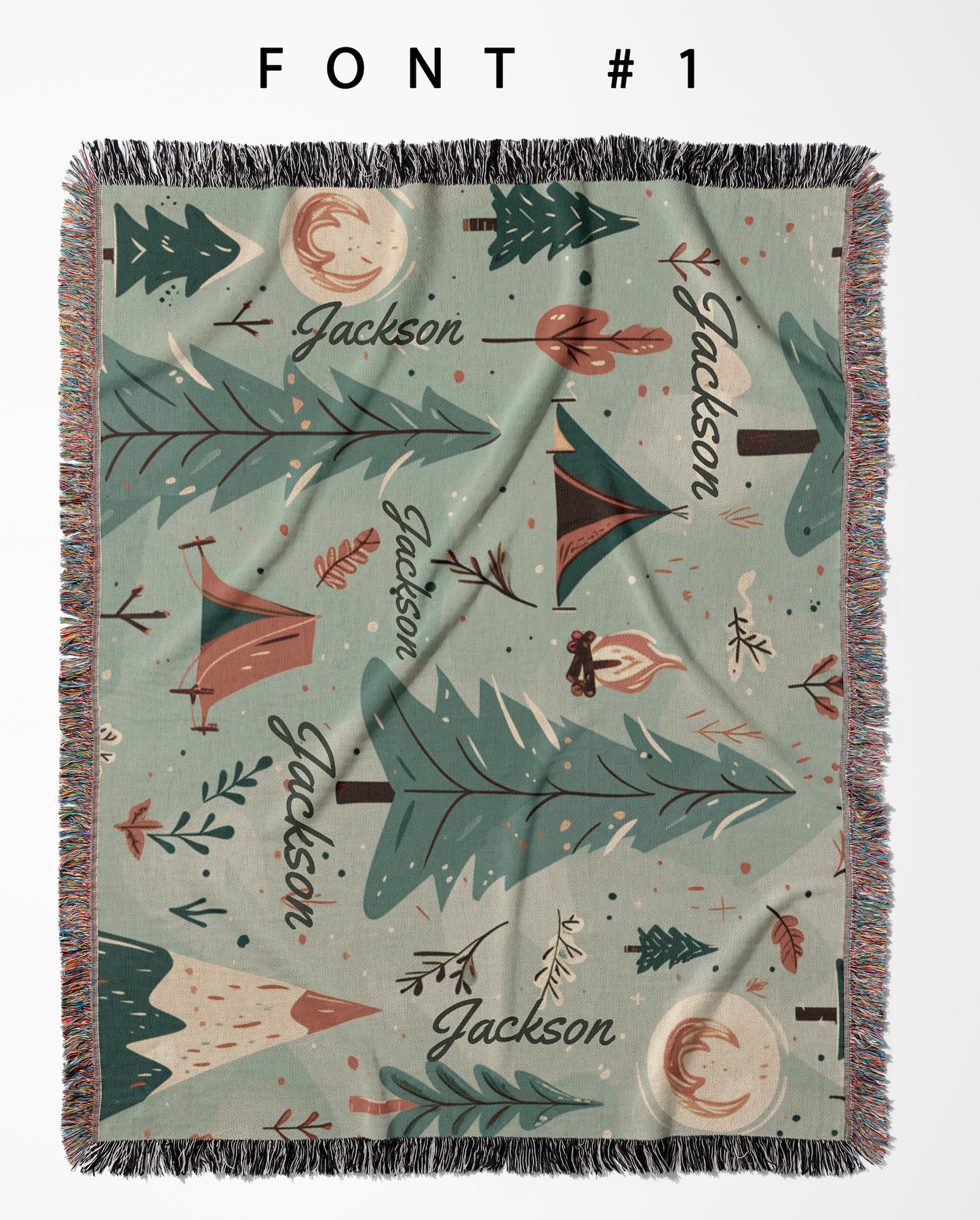 Personalized Campground Camping Blanket