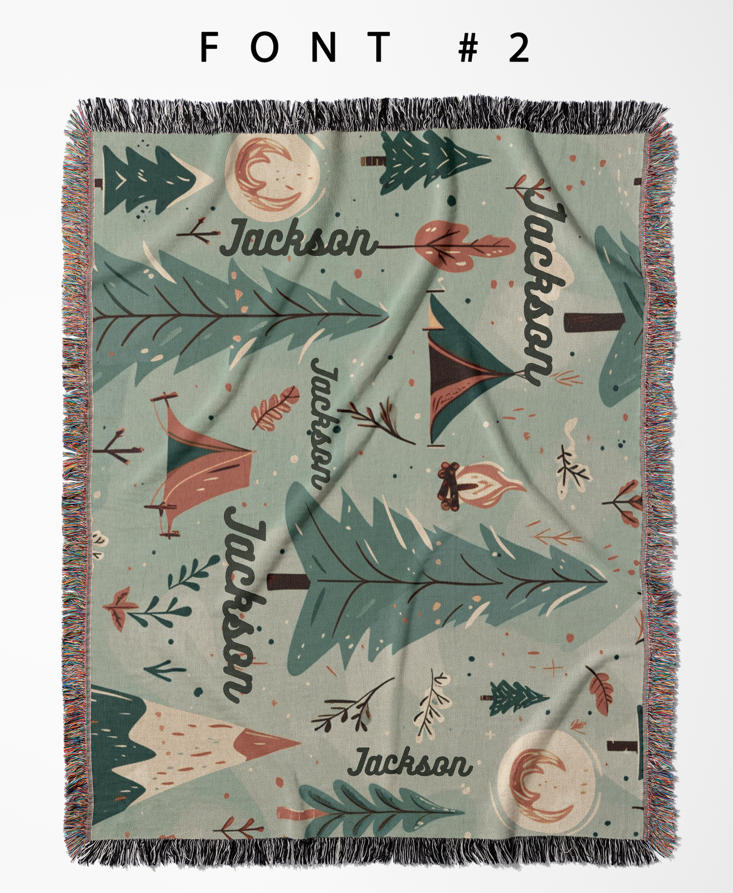 Personalized Campground Camping Blanket