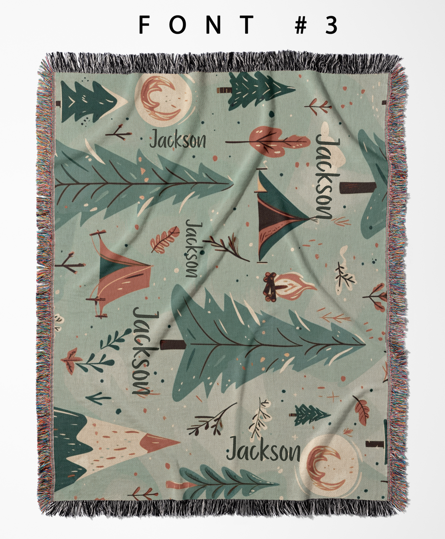 Personalized Campground Camping Blanket