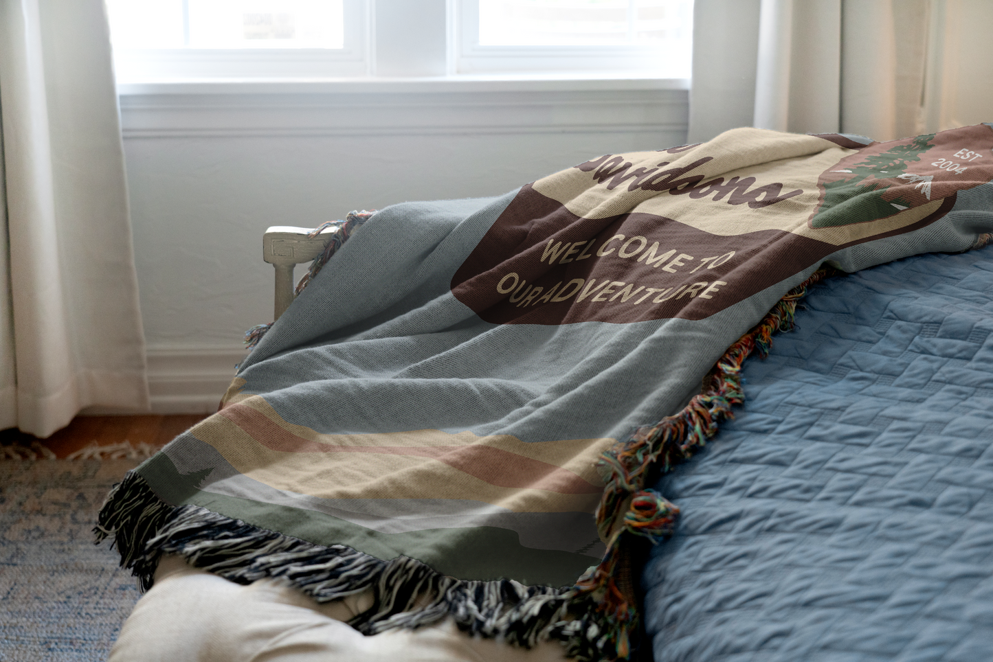 National Park Sign Personalized Adventure Blanket