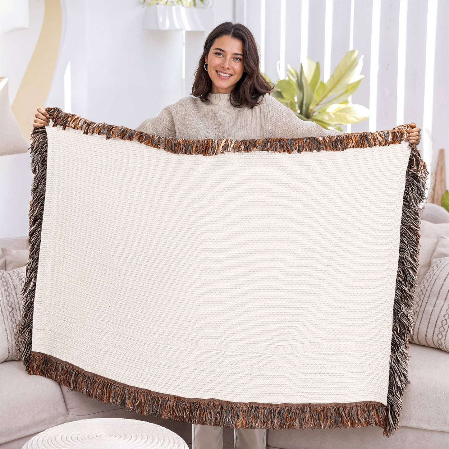 Monogram Pine Tree Blanket- personalized with state and name