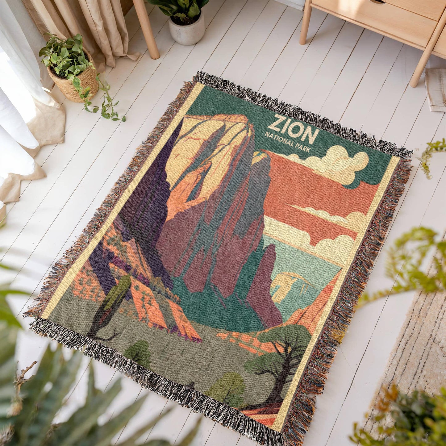 Zion National Park ,WPA Inspired