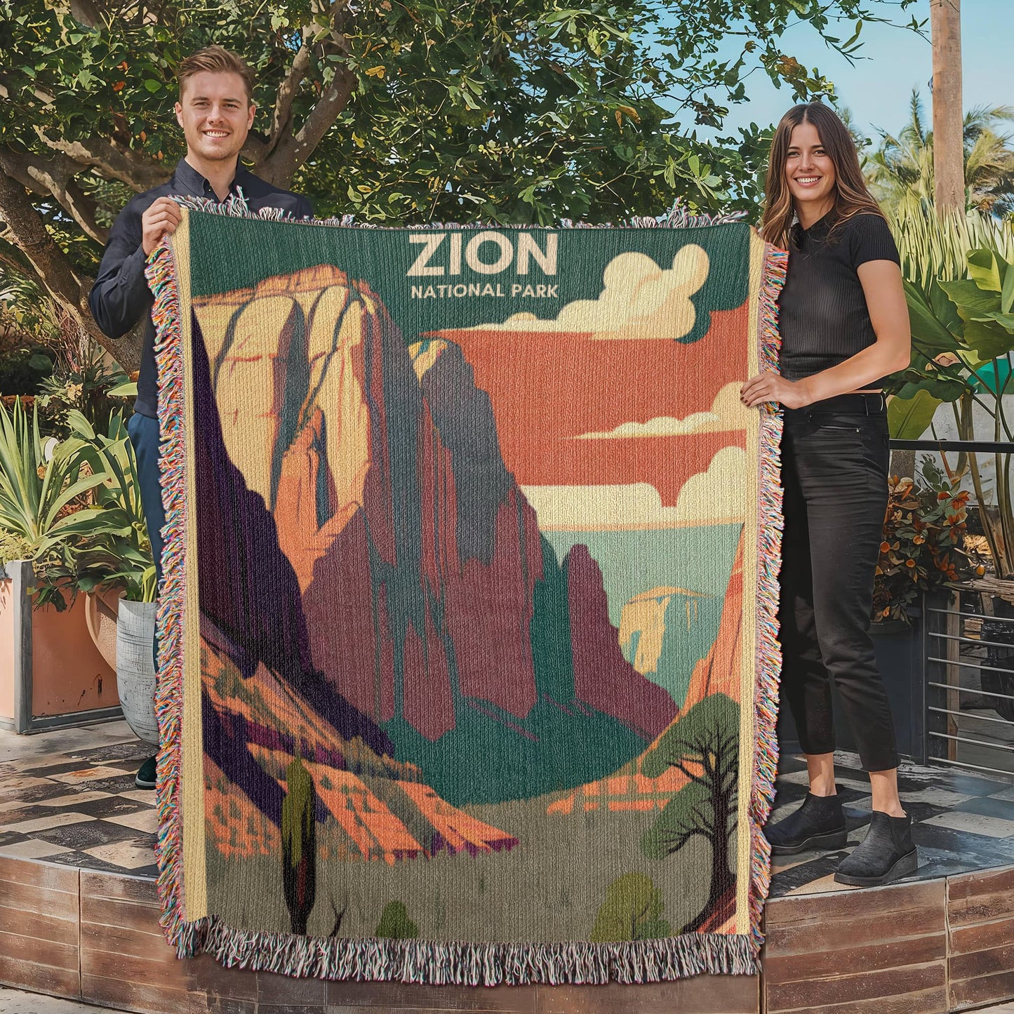 Zion National Park ,WPA Inspired