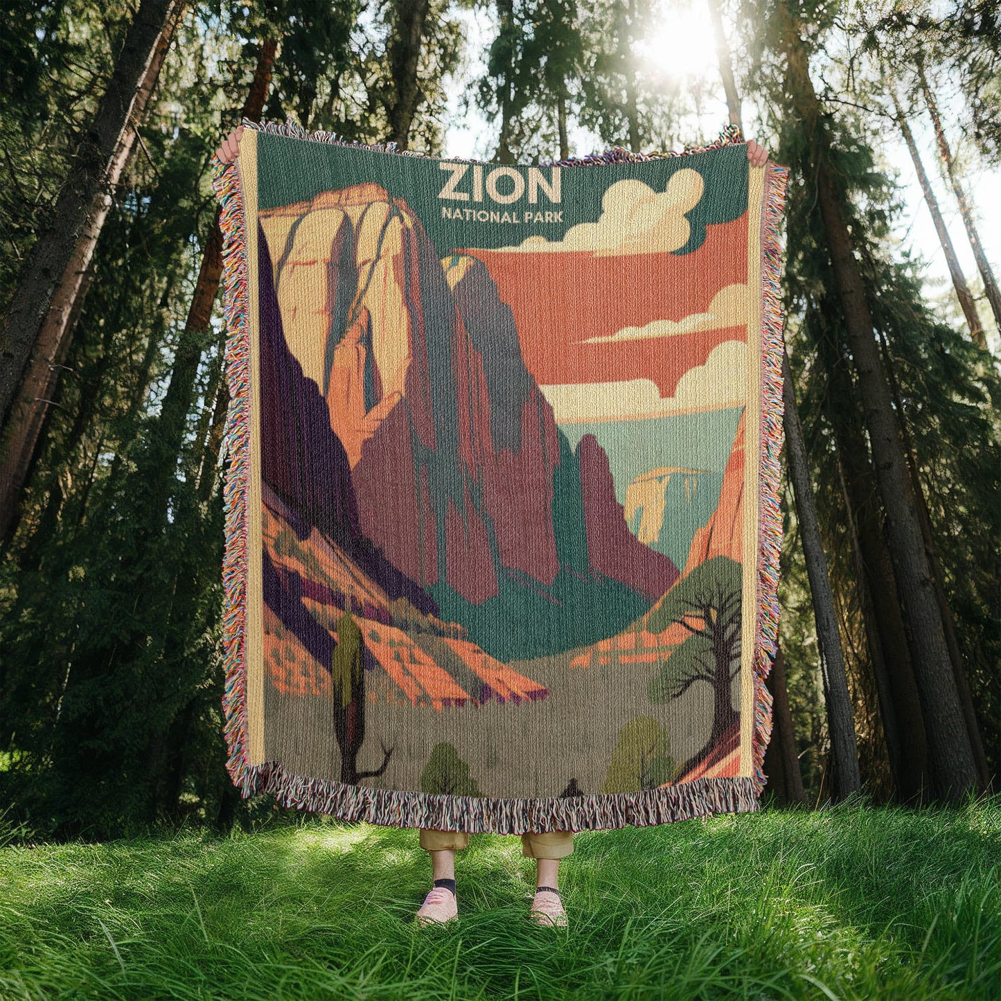 Zion National Park ,WPA Inspired